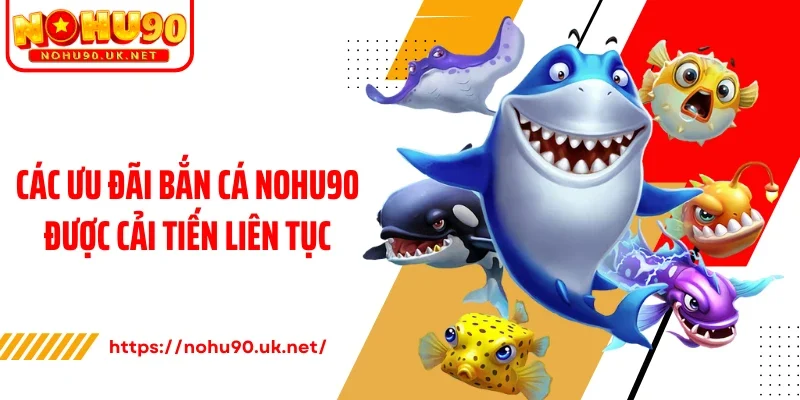 Các ưu đãi bắn cá Nohu90 được cải tiến liên tục